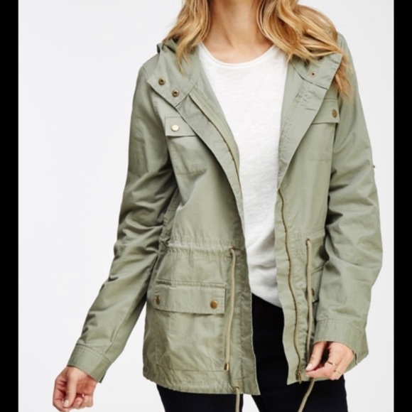 life in progress Jackets & Blazers - Life in Progress Utility Cargo Anorak Jacket